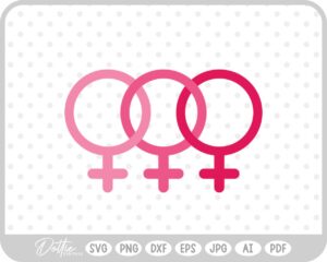 Feminism Equality International Women's Day Female Symbol SVG PNG DXF – Cricut Silhouette Cutting File