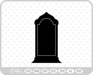 Graveyard Cemetery Halloween   SVG PNG DXF – Cricut Silhouette Cutting File