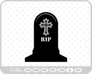 Gravestone Halloween   SVG PNG DXF – Cricut Silhouette Cutting File