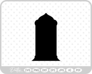 Gravestone Cemetery SVG PNG DXF – Cricut Silhouette Cutting File