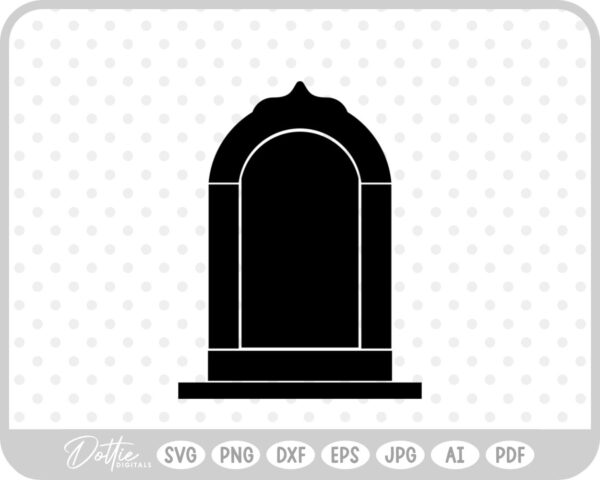 Tombstone Graveyard SVG PNG DXF – Cricut Silhouette Cutting File