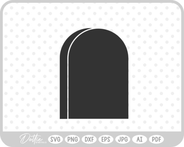 Gravestone  SVG PNG DXF – Cricut Silhouette Cutting File