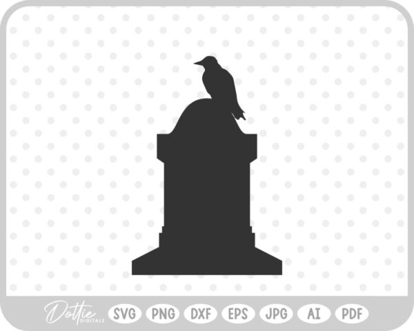 Graveyard Cemetery Halloween   SVG PNG DXF – Cricut Silhouette Cutting File