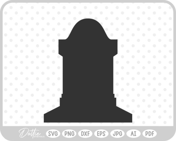 GravestoneCemetery Halloween   SVG PNG DXF – Cricut Silhouette Cutting File
