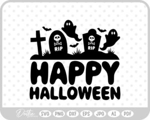 Zombie Hand Gravestone Tombstone Scene Cemetery Halloween SVG PNG DXF – Cricut Silhouette Cutting File