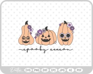 Groovy Pumpkins SVG PNG DXF – Cricut Silhouette Cutting File