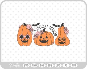 Groovy Pumpkins SVG PNG DXF – Cricut Silhouette Cutting File