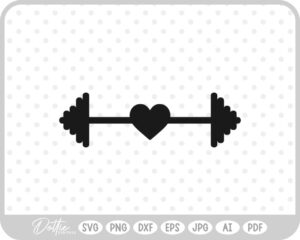 Weights Gym Dumbbell Fitness Weightlifting SVG PNG DXF – Cricut Silhouette Cutting File