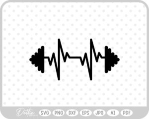 Weights Gym Dumbbell Fitness Weightlifting SVG PNG DXF – Cricut Silhouette Cutting File