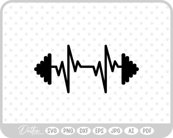 Weights Gym Dumbbell Fitness Weightlifting SVG PNG DXF – Cricut Silhouette Cutting File