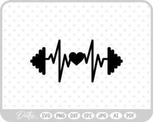 Weights Gym Dumbbell Fitness Weightlifting SVG PNG DXF – Cricut Silhouette Cutting File