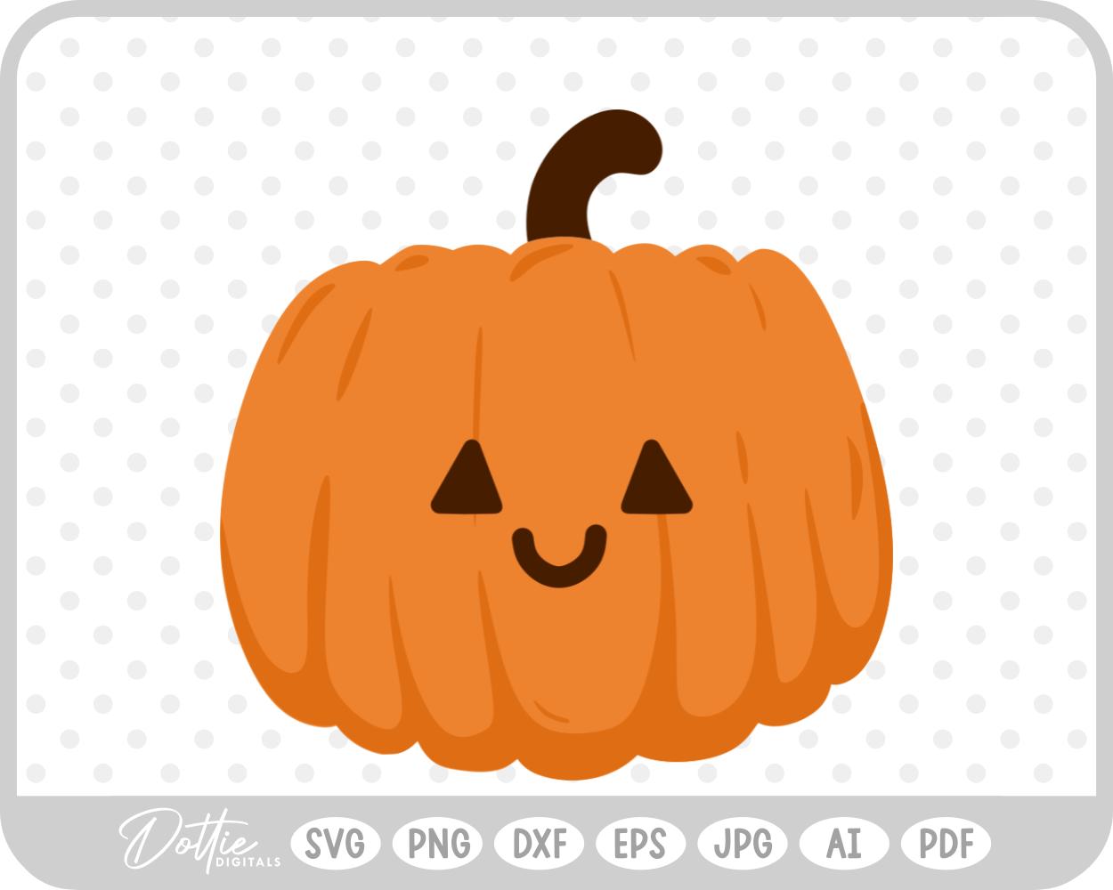 Pumpkins Halloween Fall Autumn SVG PNG DXF – Cricut Silhouette Cutting File
