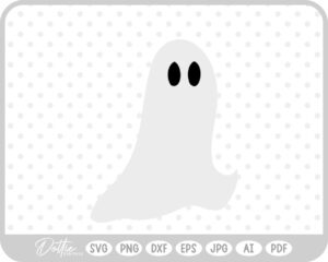 Ghost Halloween Fall Autumn Spooky SVG PNG DXF – Cricut Silhouette Cutting File
