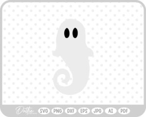 Ghost Halloween Fall Autumn Spooky SVG PNG DXF – Cricut Silhouette Cutting File