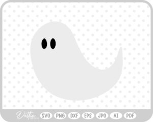 Ghost Halloween Fall Autumn Spooky SVG PNG DXF – Cricut Silhouette Cutting File