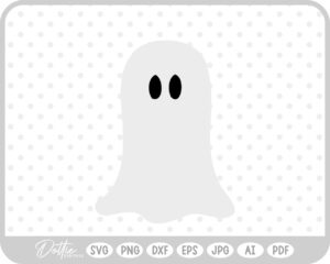 Ghost Halloween Fall Autumn Spooky SVG PNG DXF – Cricut Silhouette Cutting File