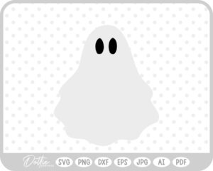Ghost Halloween Fall Autumn Spooky SVG PNG DXF – Cricut Silhouette Cutting File