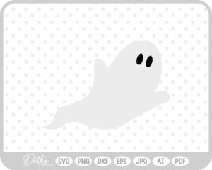 Ghost Halloween Fall Autumn Spooky SVG PNG DXF – Cricut Silhouette Cutting File