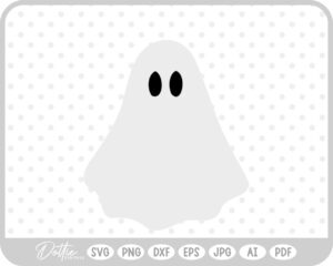 Ghost Halloween Fall Autumn Spooky SVG PNG DXF – Cricut Silhouette Cutting File