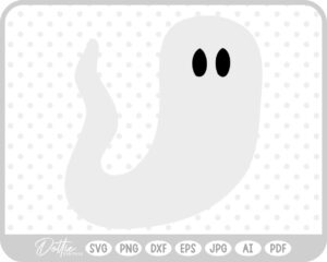 Ghost Halloween Fall Autumn Spooky SVG PNG DXF – Cricut Silhouette Cutting File
