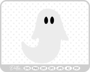 Ghost Halloween Fall Autumn Spooky SVG PNG DXF – Cricut Silhouette Cutting File