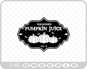 Pumpkin Juice Potion Bottle Label Halloween Witch SVG PNG DXF – Cricut Silhouette Cutting File