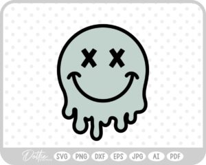 Smiling Face SVG PNG DXF – Cricut Silhouette Cutting File