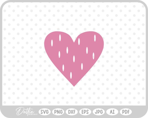 Heart with cut outs SVG PNG DXF – Cricut Silhouette Cutting File