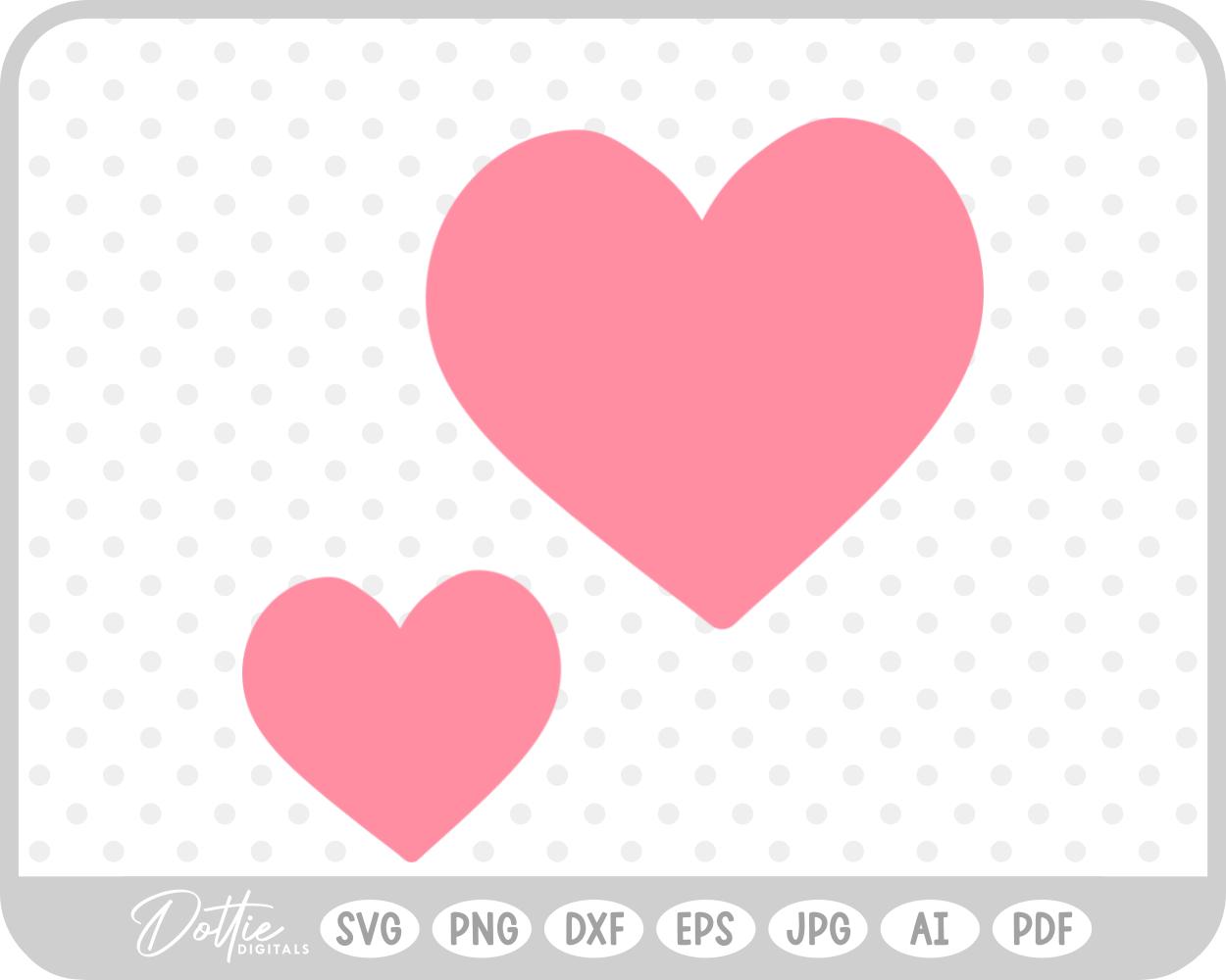 Heart Shape SVG PNG DXF – Cricut Silhouette Cutting File