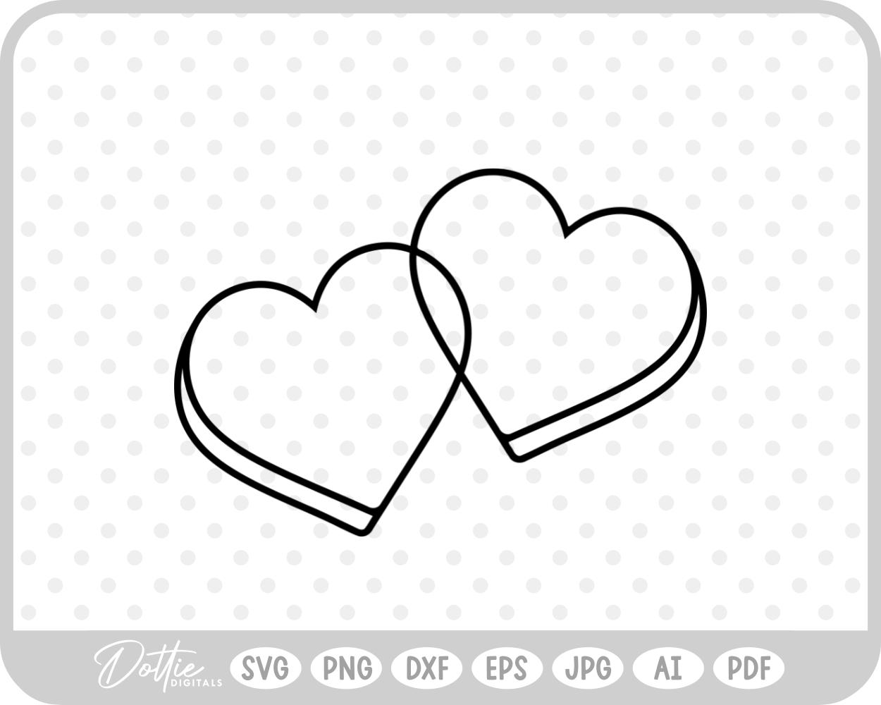 Heart Shape SVG PNG DXF – Cricut Silhouette Cutting File
