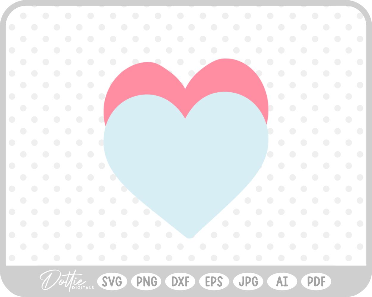 Heart Shape SVG PNG DXF – Cricut Silhouette Cutting File
