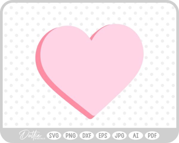 Heart Shape SVG PNG DXF – Cricut Silhouette Cutting File