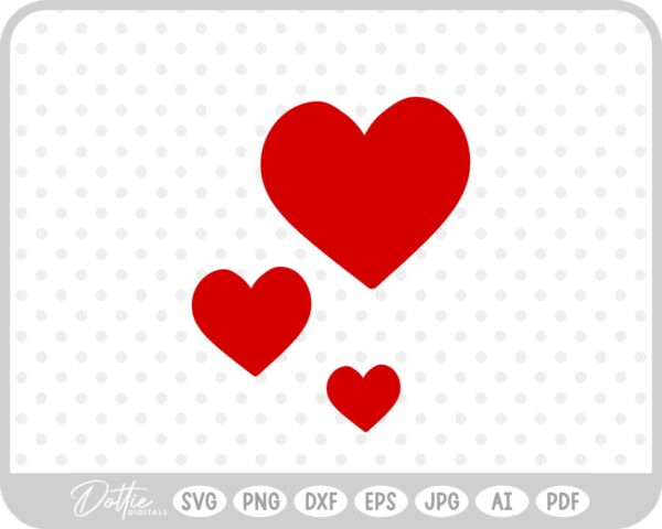 Heart Shape SVG PNG DXF – Cricut Silhouette Cutting File