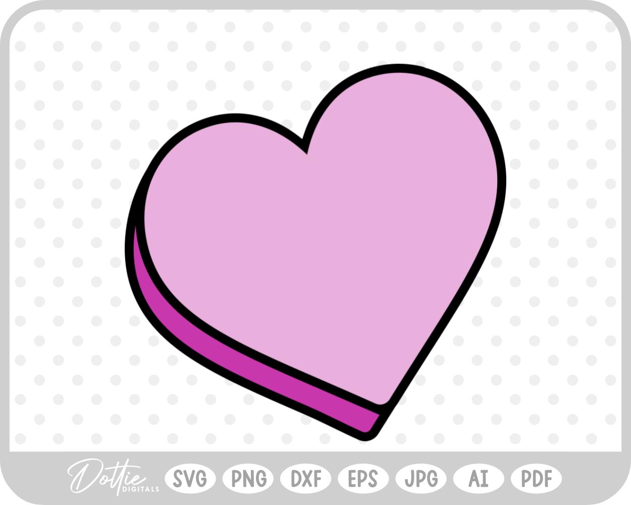 Heart Shape SVG PNG DXF – Cricut Silhouette Cutting File