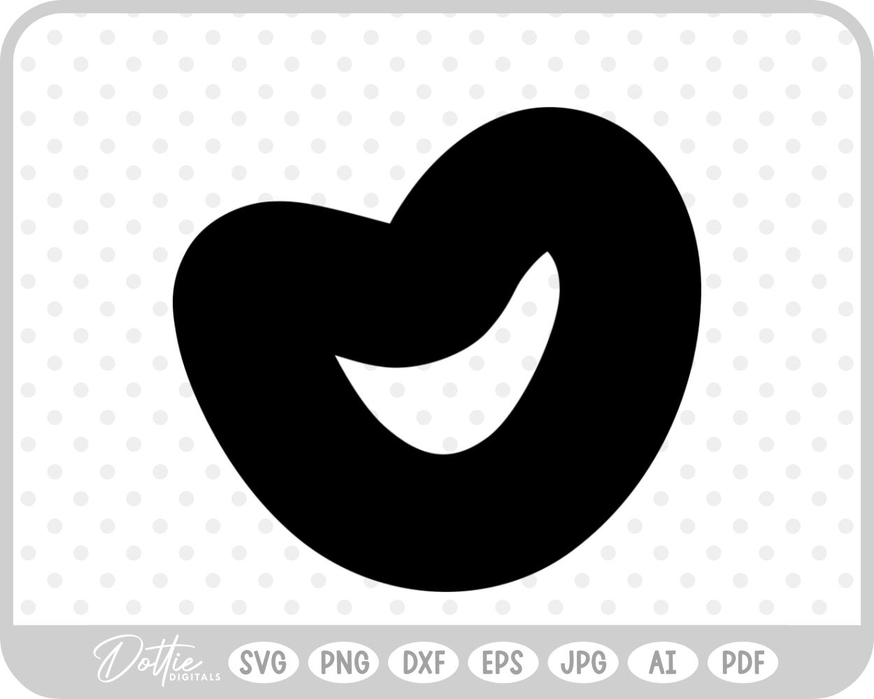 Doodle Heart Sketch Style Hand Drawn SVG PNG DXF – Cricut Silhouette Cutting File