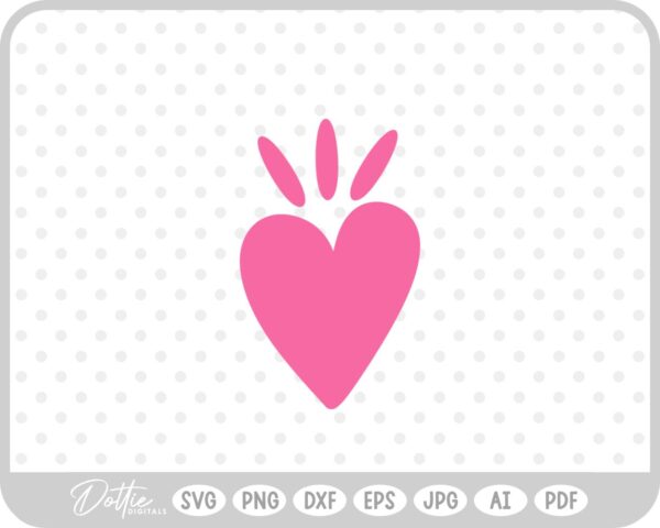 Two Hearts SVG PNG DXF – Cricut Silhouette Cutting File