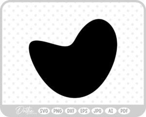 Doodle Heart Sketch Style Hand Drawn SVG PNG DXF – Cricut Silhouette Cutting File