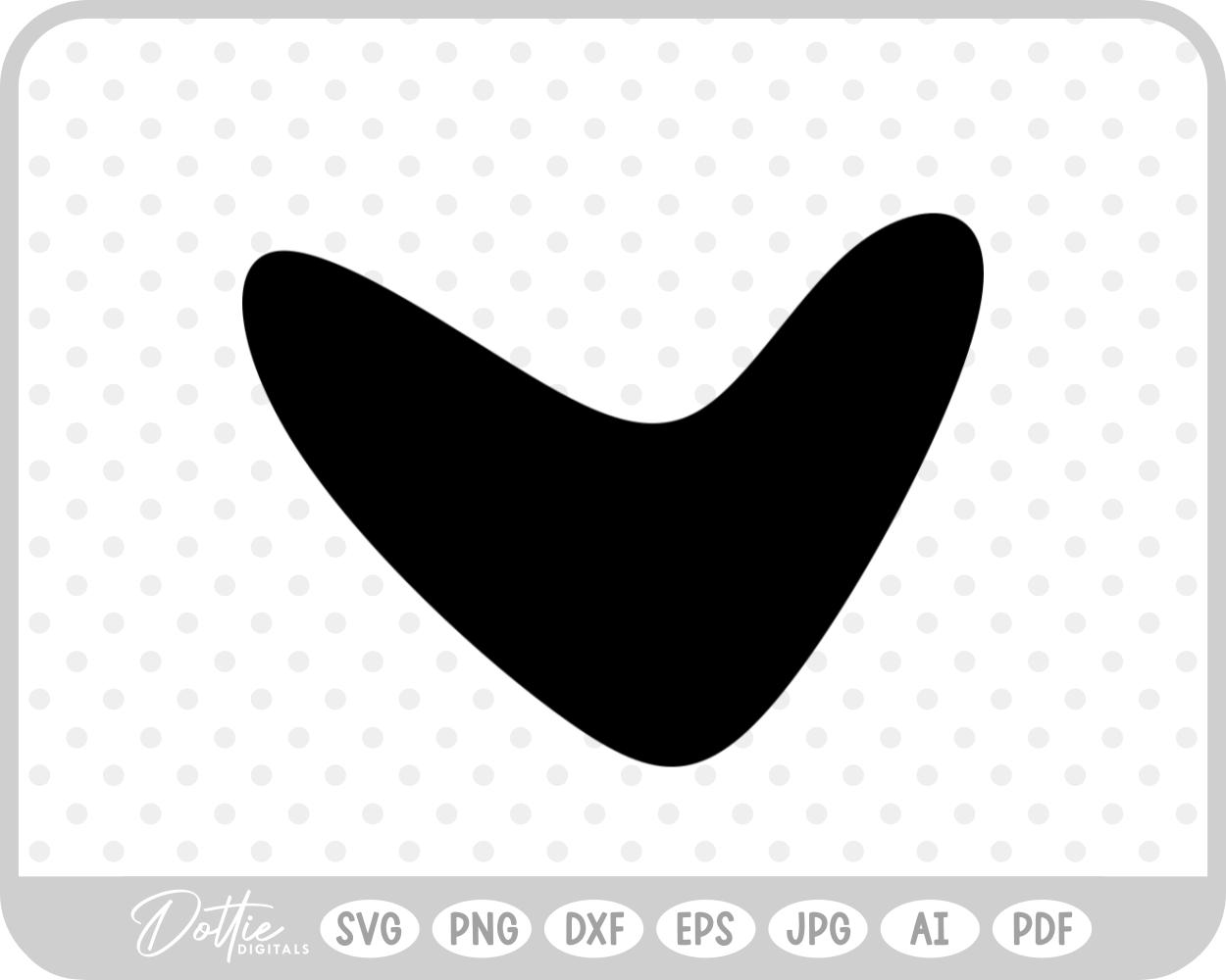 Doodle Heart Sketch Style Hand Drawn SVG PNG DXF – Cricut Silhouette Cutting File
