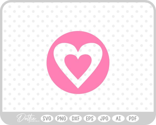 Hearts SVG PNG DXF – Cricut Silhouette Cutting File