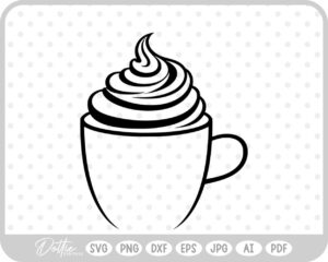 Hot Cocoa Christmas Festive Drink Winter SVG PNG DXF – Cricut Silhouette Cutting File