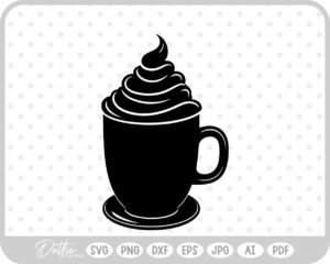 Hot Cocoa Christmas Festive Drink Winter SVG PNG DXF – Cricut Silhouette Cutting File