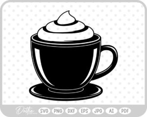 Hot Cocoa Christmas Festive Drink Winter SVG PNG DXF – Cricut Silhouette Cutting File