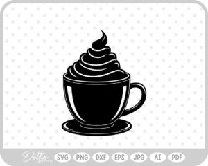 Hot Cocoa Christmas Festive Drink Winter SVG PNG DXF – Cricut Silhouette Cutting File