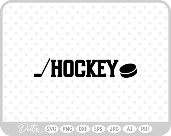 Ice Hockey Quote Puck Ice Life Words SVG PNG DXF – Cricut Silhouette Cutting File