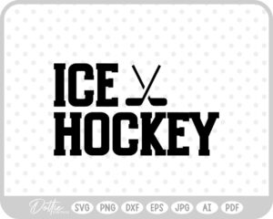 Ice Hockey Quote Puck Ice Life Words SVG PNG DXF – Cricut Silhouette Cutting File
