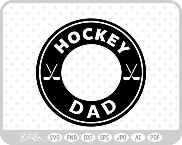 Ice Hockey Dad Stick Coffee Cup Quote Puck Ice Life Words SVG PNG DXF – Cricut Silhouette Cutting File