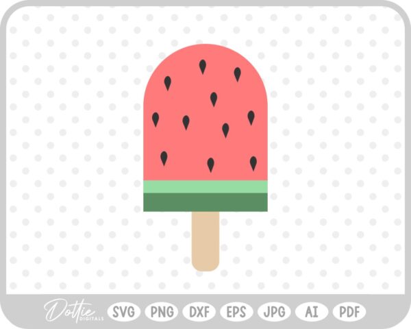 Popsicle Ice Cream Pop Lolly SVG PNG DXF – Cricut Silhouette Cutting File