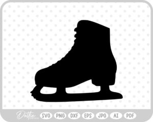 Ice Skate Figure Skates Sport Boot SVG PNG DXF – Cricut Silhouette Cutting File