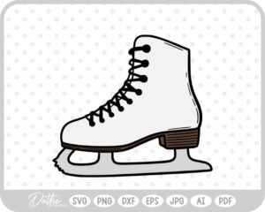 Ice Skate Figure Skates Sport Boot SVG PNG DXF – Cricut Silhouette Cutting File