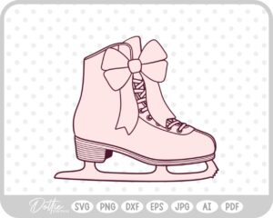 Ice Skate Figure Skates Sport Boot SVG PNG DXF – Cricut Silhouette Cutting File